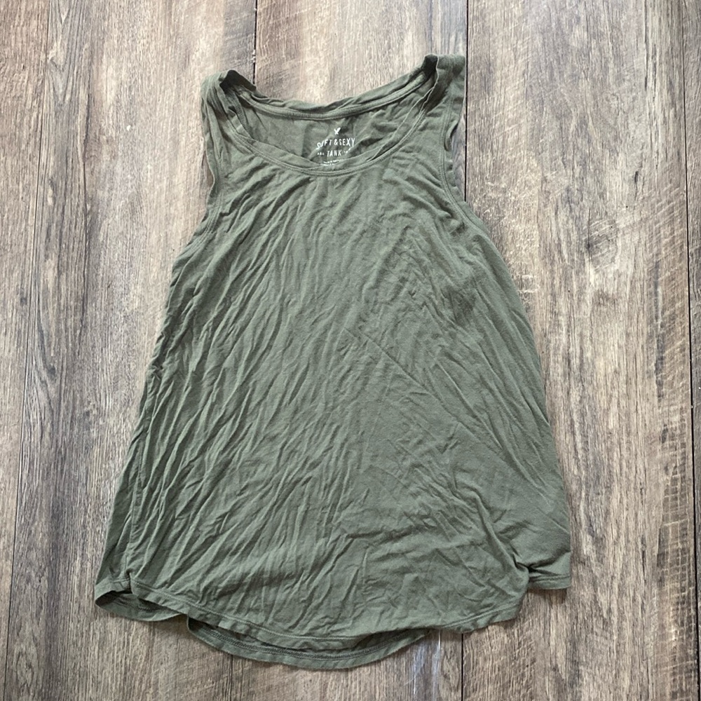 Green tank top